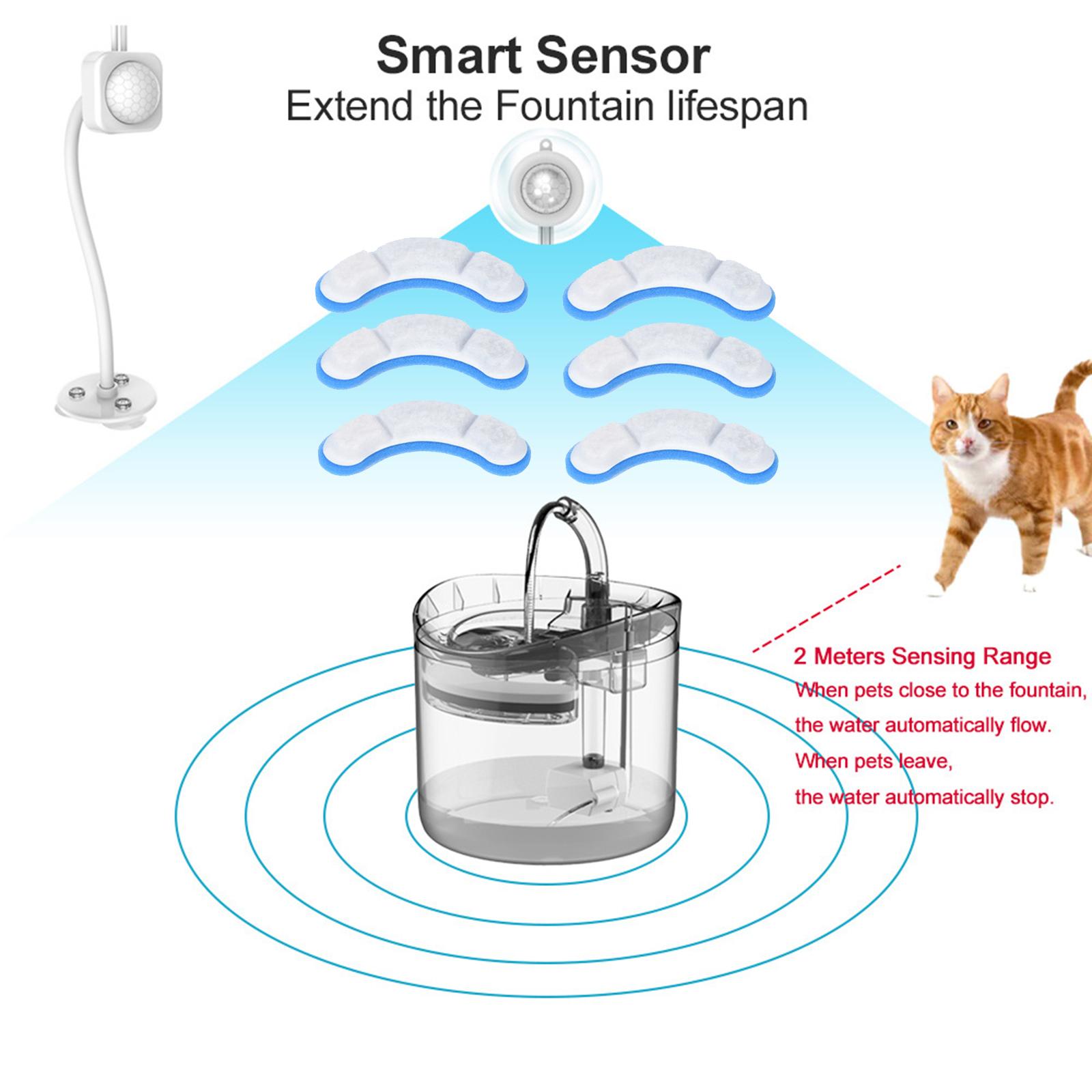Automatic Cat Water Fountain with Faucet Cat Dog Water Fountain Water Dog Water Dispenser for Pet Healthy Drinking Fountain