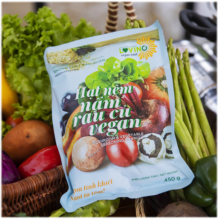 Hình ảnh Hạt Nêm Nấm Rau Củ Vegan Loving 450Gr