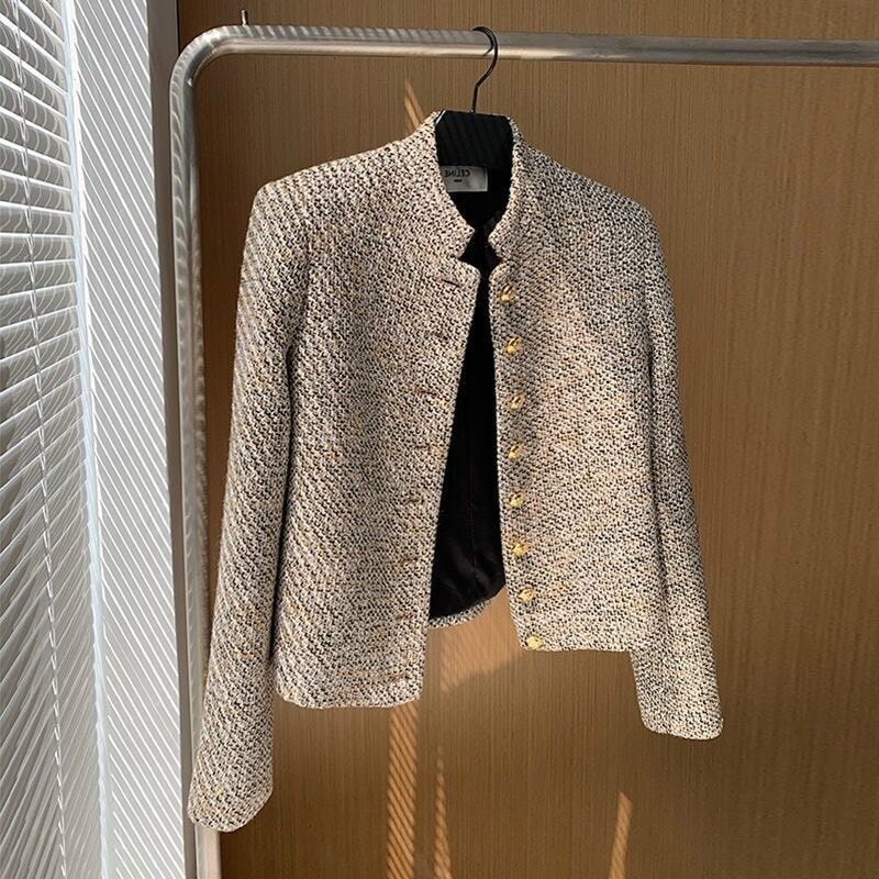ÁO KHOÁC DẠ BLAZER FORM NGẮN PHỐI NÚT CAO CẤP