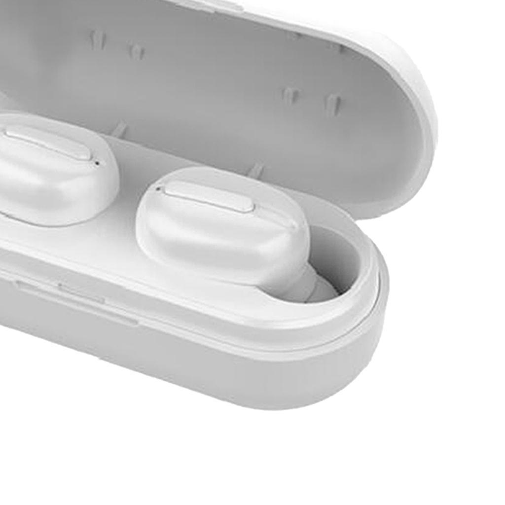 Wireless Earbud w/Charging Case Waterproof Headphone White