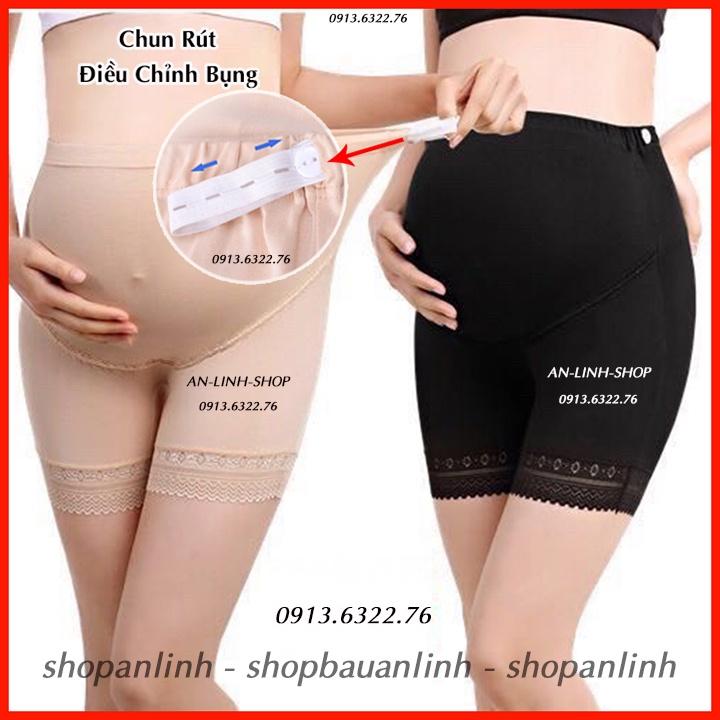 Quần đùi mặc trong váy bầu