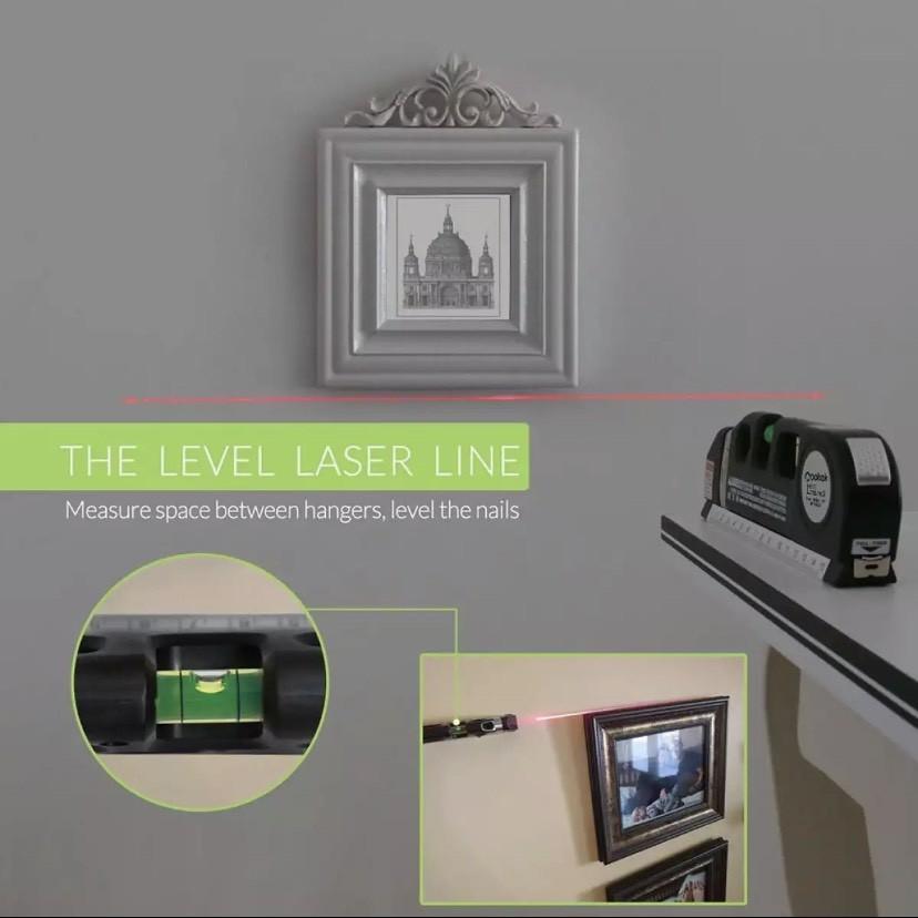 Thước thủy laser - Thước đo khoảng cách bằng laser - máy đo khoảng cách laser cầm tay giá rẻ PRO 3(Đen)