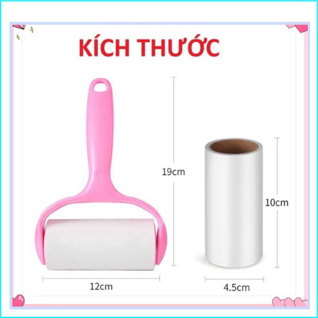 Ây Lăn Bụi Quần Áo Cầm Tay Tiện Dụng 16cm + lõi 16cm