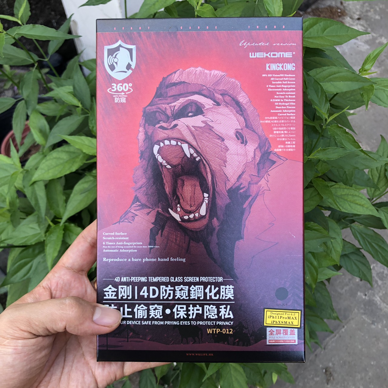 Kính Cường Lực Chống Nhìn Trộm KingKong Dành Cho iPhone – Full Hộp – Dán Full Màn – Hàng Chính Hãng – 6.5 INCH-XSMAX11PRM
