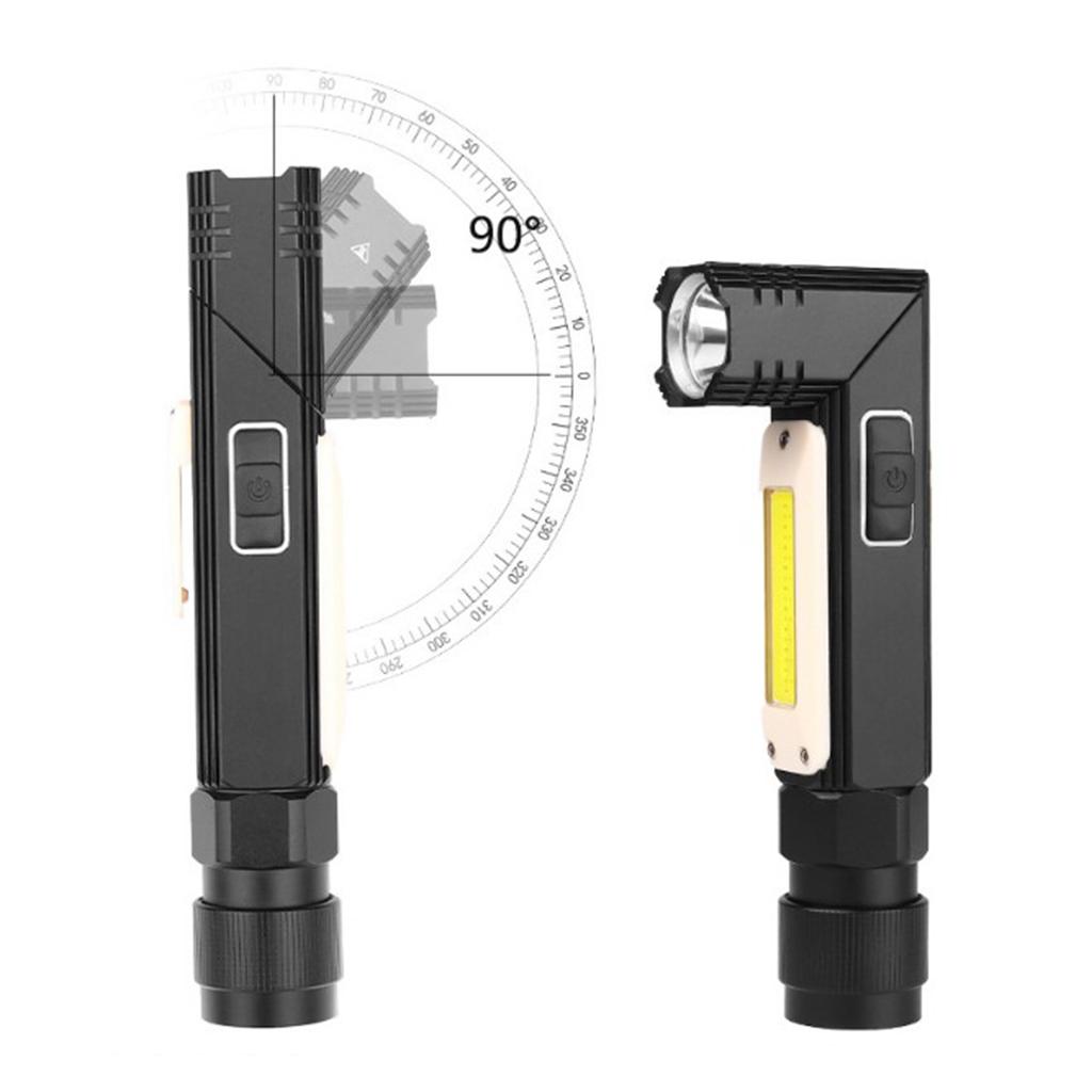 COB LED Work Light Lamp Pocket Flashlight Folding Torch for Indoor Outdoor