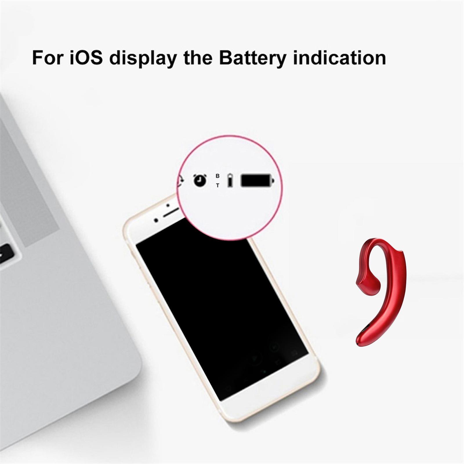 Headphones Wireless  with Microphone for Office Sports Business Red