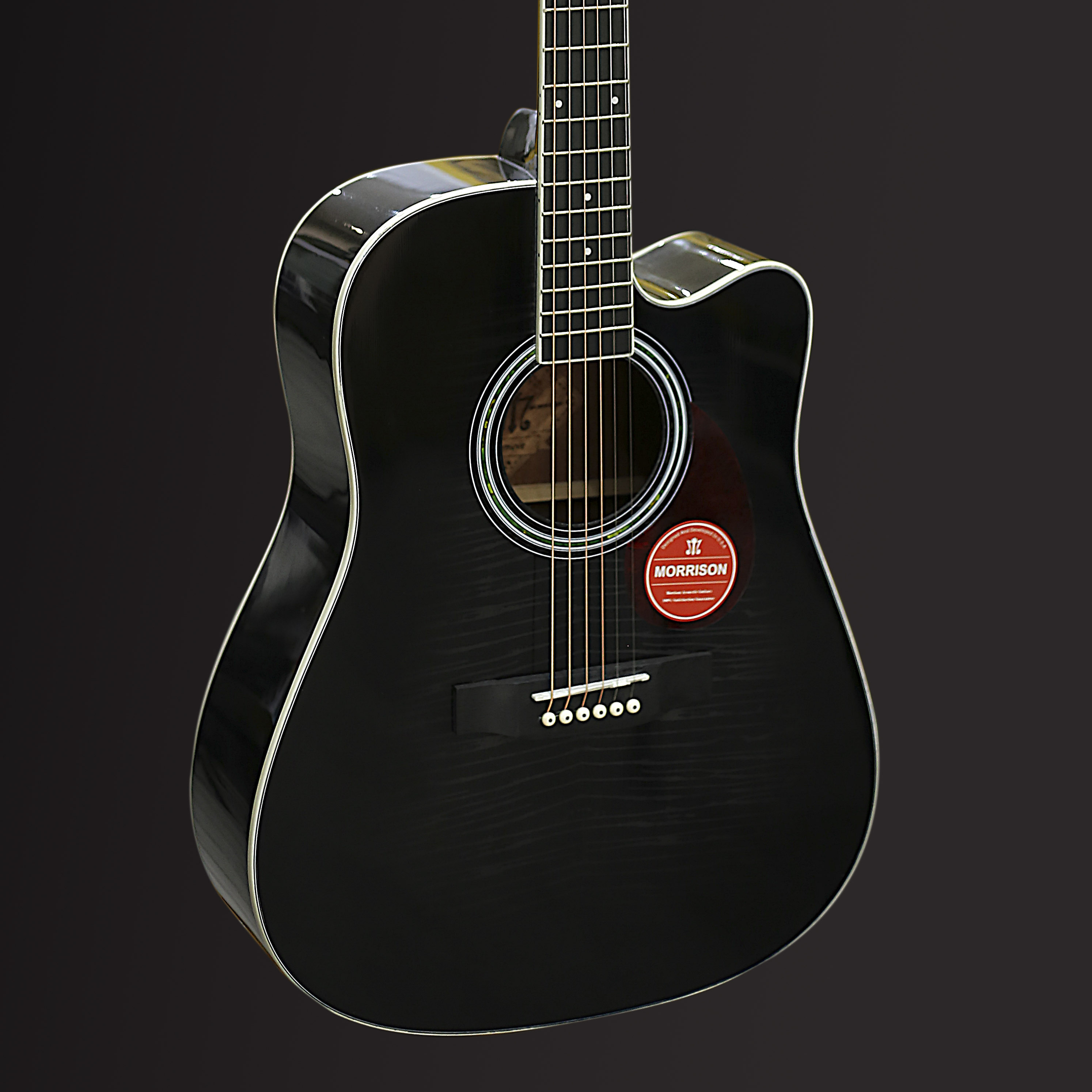 Đàn Guitar Acoustic Morrison 405CBK (Mặt đàn gỗ nguyên tấm) New Model 2021