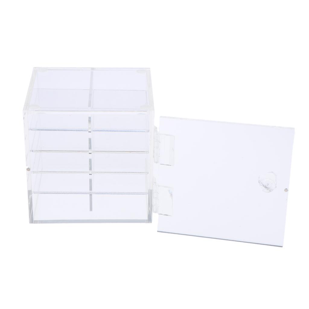 Acrylic 10 Tier False Eyelash Display Storage Case Organizer Glue Pallet Box