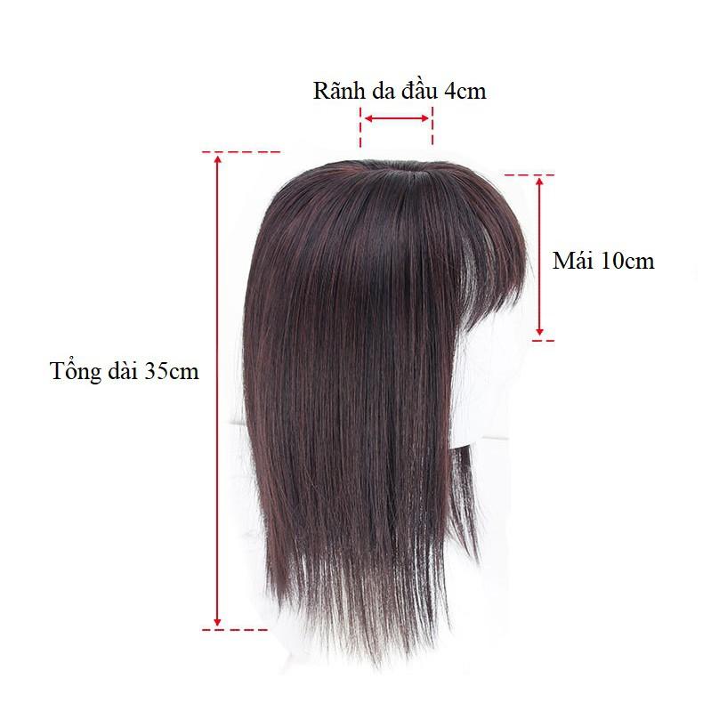 Tóc mái hói nữ dài 35cm XFK03
