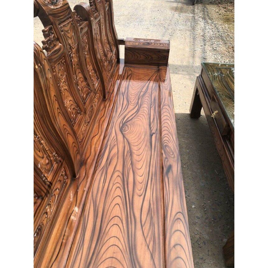Bộ bàn ghế gỗ xoan phun giả mun - Đồ Gỗ Bình Long 0388639288