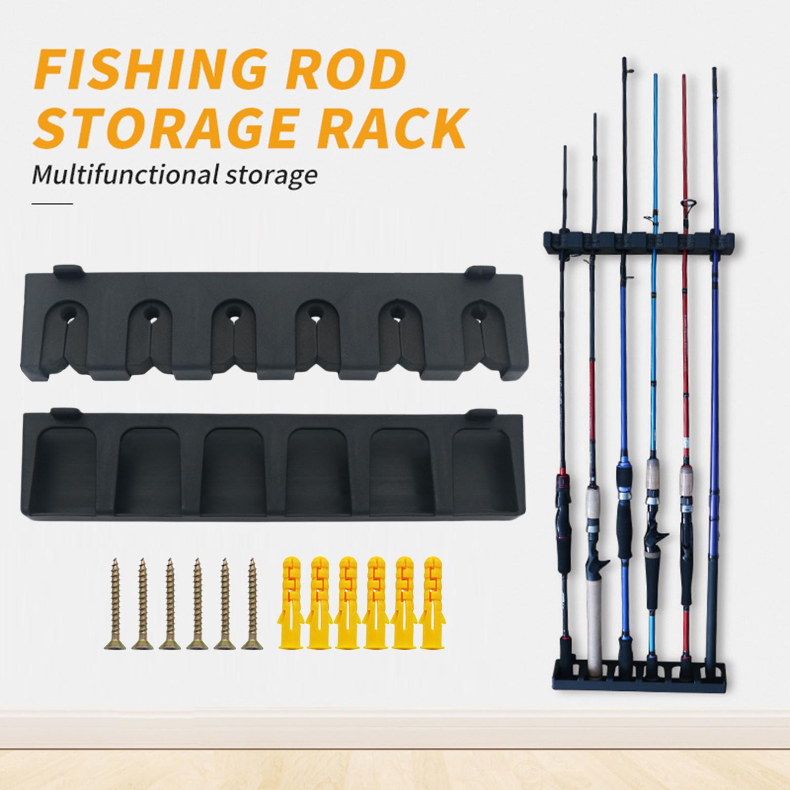 Fishing Rod Holder – Wall Mounted Fishing Rod Rack, Fishing Rod Fishing Pole Holder