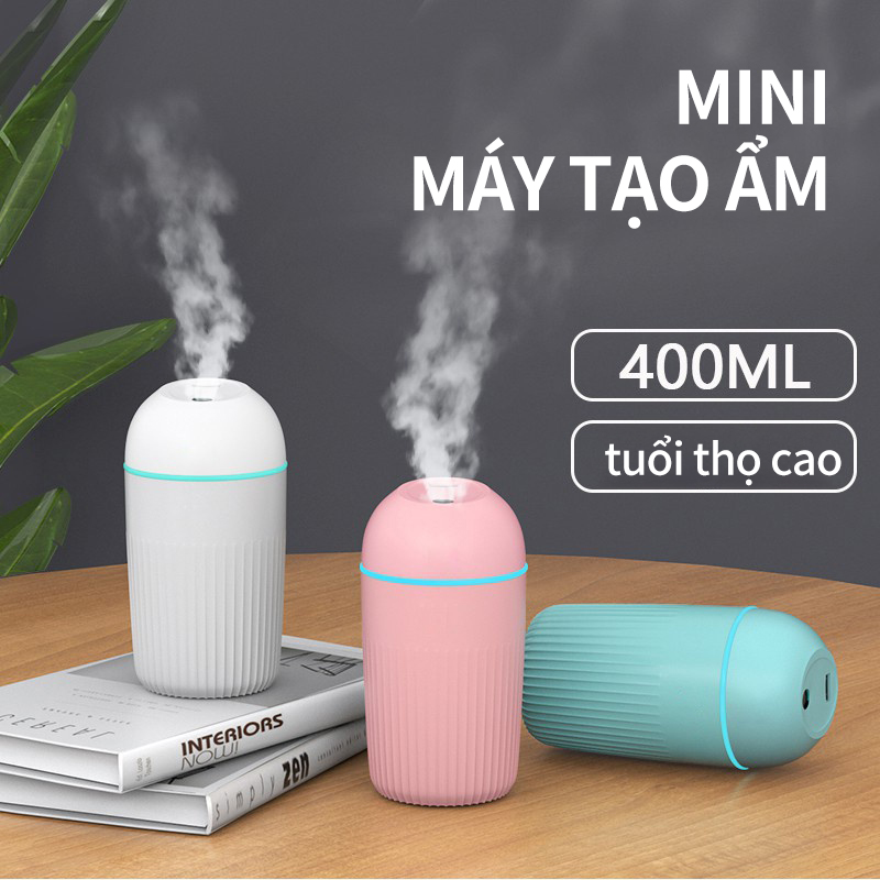 Máy Tạo Ẩm Phun Sương - Máy Xông Tinh Dầu Mini - Khuếch Tán Tinh Dầu Đuổi Muỗi