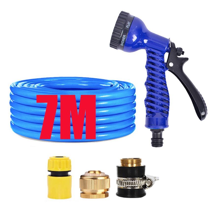 Bộ dây và vòi xịt tăng áp lực nước,rửa xe, tưới cây 7-10m 206843