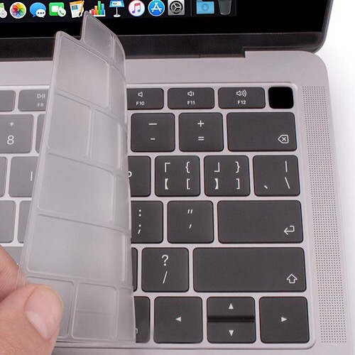 Miếng phủ bàn phím cho MacBook Air 13 inch (Retina 2018 - 2019) hiệu JCPAL FitSkin Tpu siêu mỏng 0.2mm - Hàng nhập khẩu