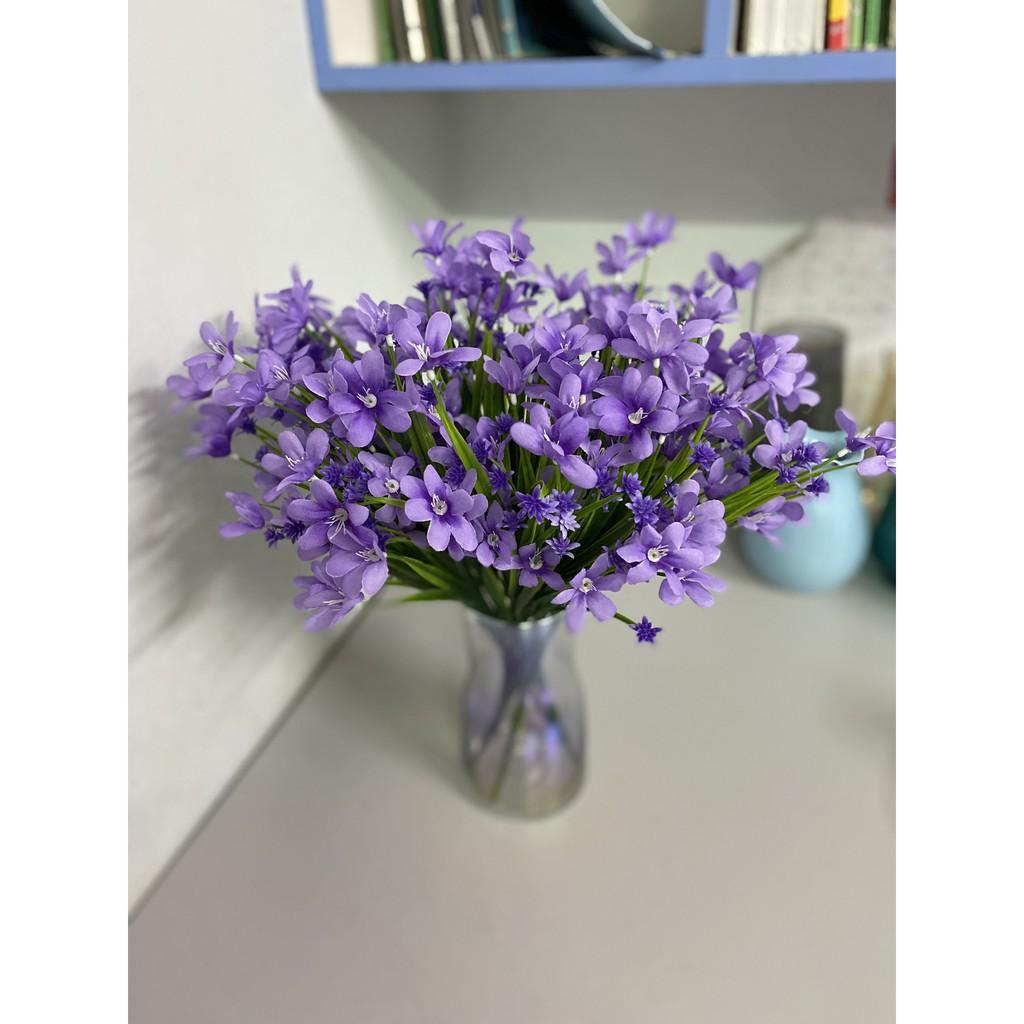 Hoa thuỷ tiên giả trang trí – Nhiều màu sắc – Cụm hoa dài khoảng 30 cm gồm 7 nhánh – Cây giả, hoa lụa decor