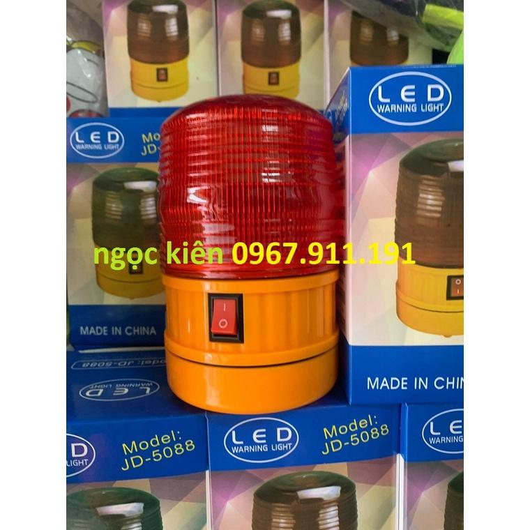 Đèn quay cảnh báo công trường,đèn tín hiệu,đèn led cảnh báo chạy pin,đèn có đế nam châm,