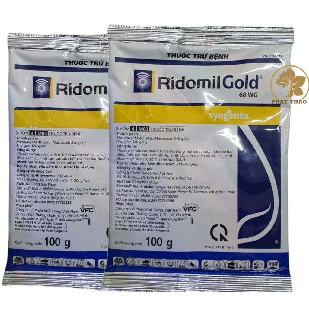 Thuốc trừ nấm bệnh Ridomil Gold 68WG 100g