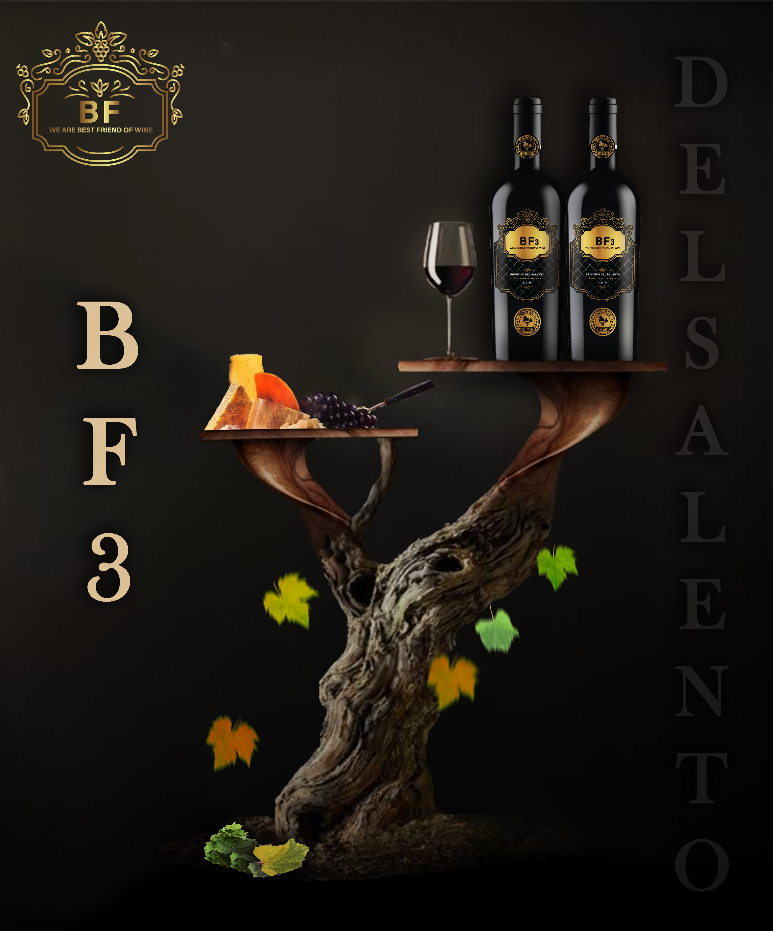 Rượu Vang BF3 Primitivo del Salento 750ml, 14%