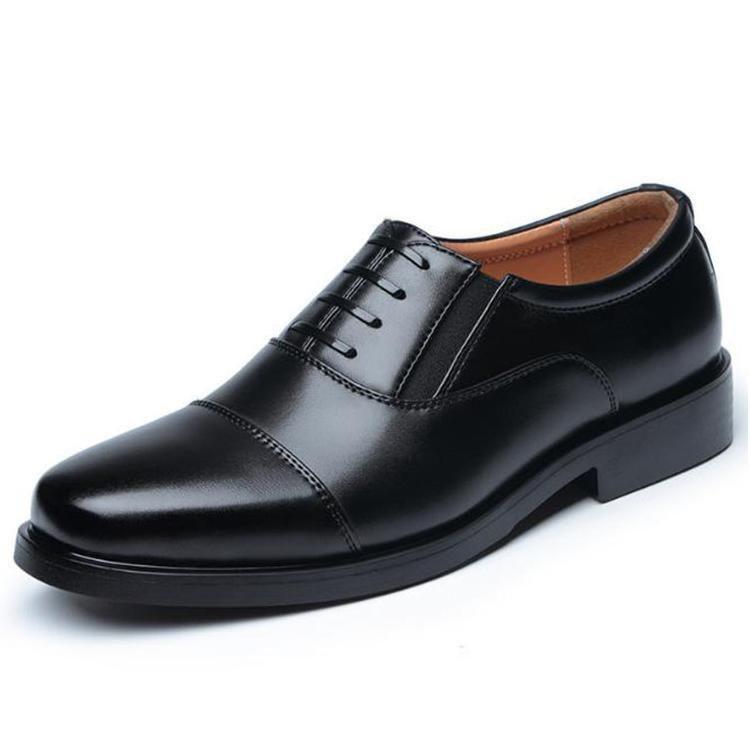 Giày tây công sở nam kiểu giả dây, đế cao su được khâu chắc chắn đế cao 4cm