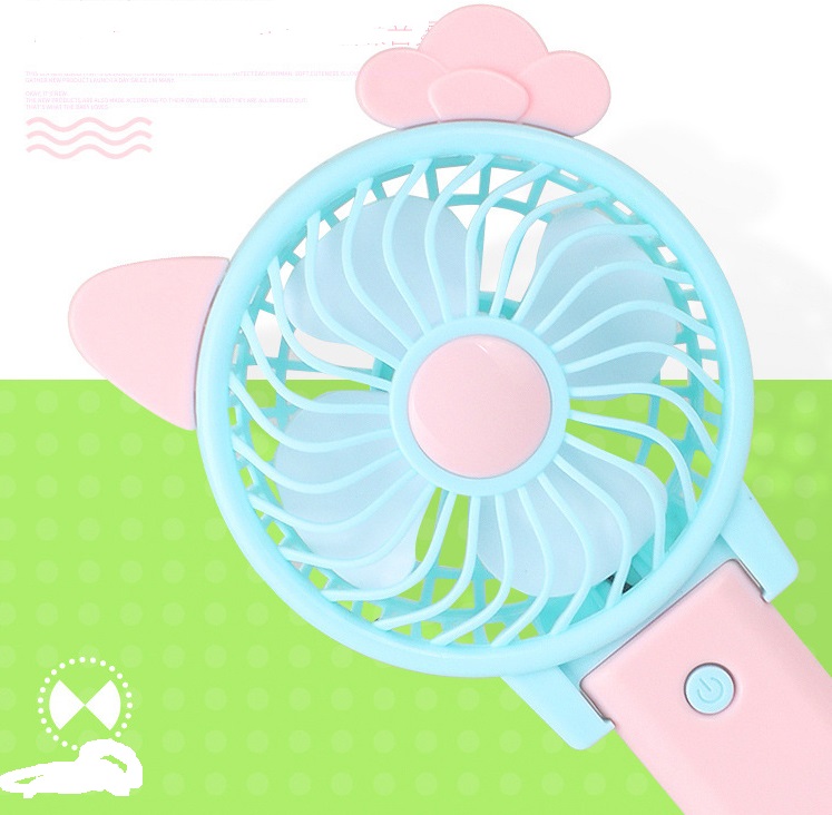 Quạt Cầm Tay Minnie Siêu Xinh Xắn Có thể Gấp Gọn Sạc Pin USB Tiện Lợi