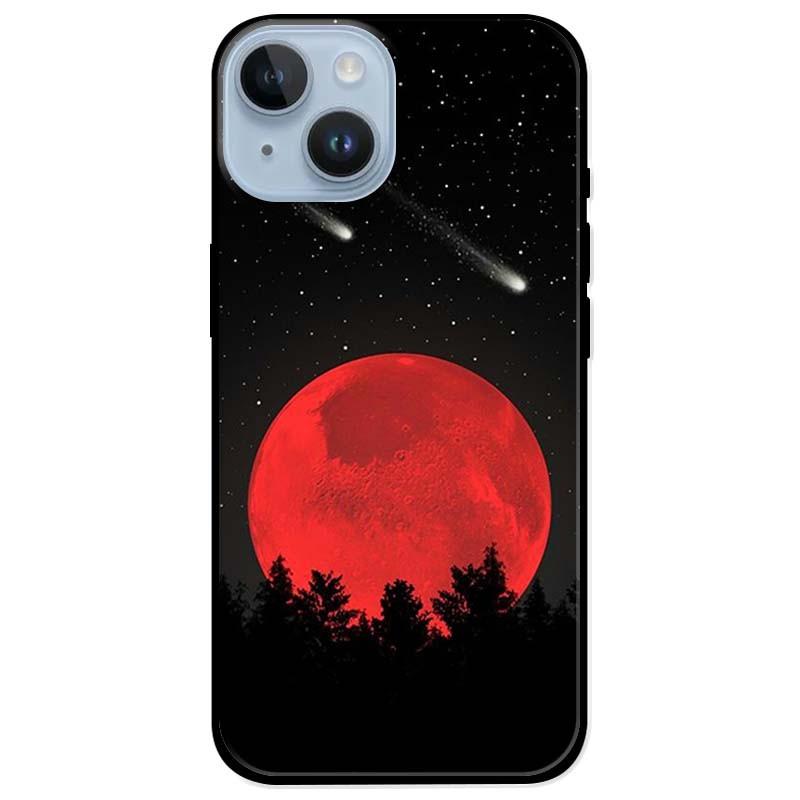 Ốp lưng dành cho Iphone 14 - Iphone 14 Plus - Iphone 14 Pro - Iphone 14 Pro Max - Mặt Trăng Đỏ