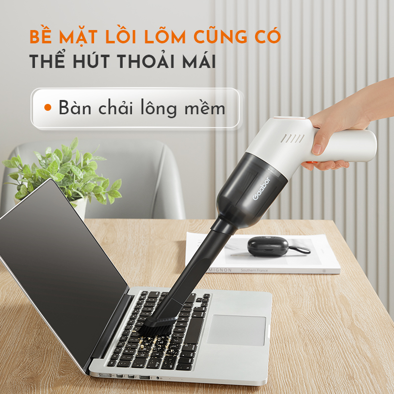 Máy hút bụi cầm tay GAABOR GVCC-M2A1 không dây lực hút mạnh 8000pa màng lọc HEPA - Hàng chính hãng