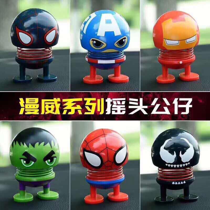 100c Thú Nhún Emojji Con Lắc Lò Xo hình Siêu Anh Hùng Avenger = 12k  Lsp18