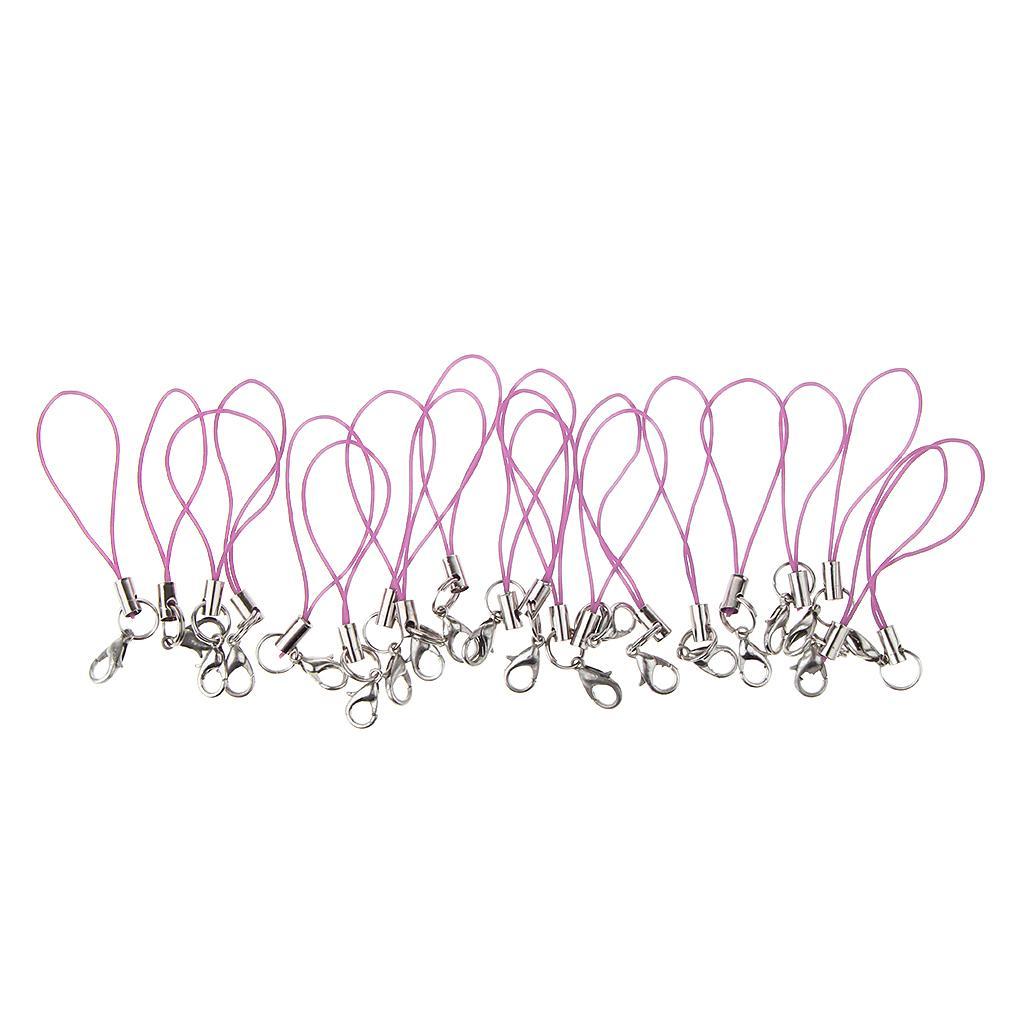 3-5pack 20pcs DIY Mobile Cellphone Keychain Lanyard Charms DIY Rope Light