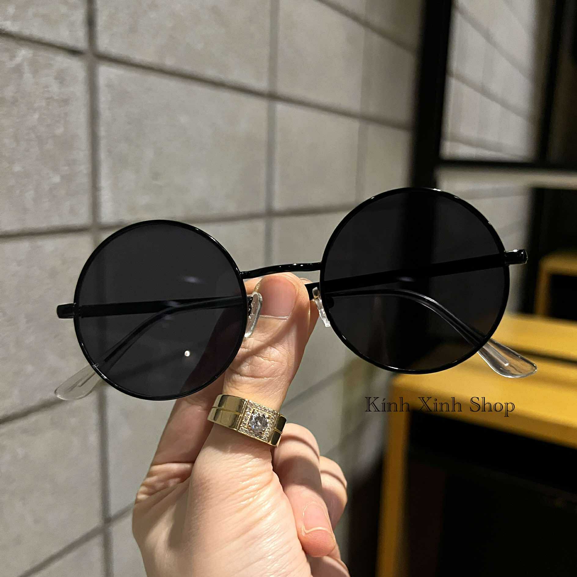 Kính râm nam nữ Mắt tròn xoe chống nắng - Kính râm Cosplay Gojo