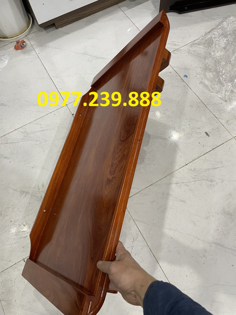 bàn thờ treo gỗ hương đá 107cm