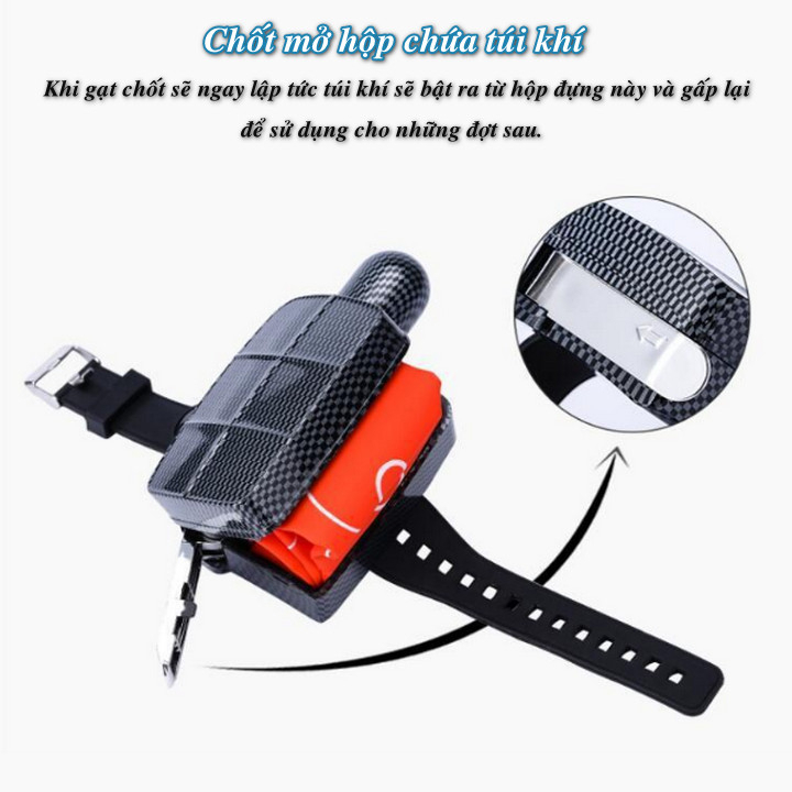 Phao cứu sinh đeo tay khẩn cấp có còi la bàn Cowfish Prevent Drowning