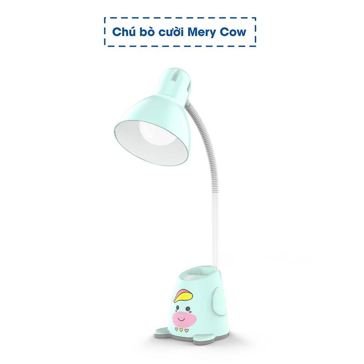 Đèn bàn, đèn LED chống cận thị chính hãng Rạng Đông bóng 5W, thiết kế siêu đáng yêu cho bé