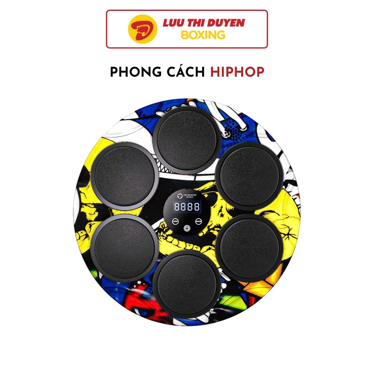 Máy đấm bốc âm nhạc - Lừu Thị Duyên Boxing - Phiên bản 6 điểm đấm - Kết nối bluetooth phát nhạc