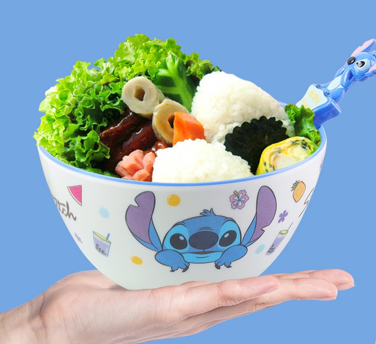 Chén tô tròn ăn dặm Disney nhựa melamine mới 2022 hình Elsa Frozen màu xanh cho bé