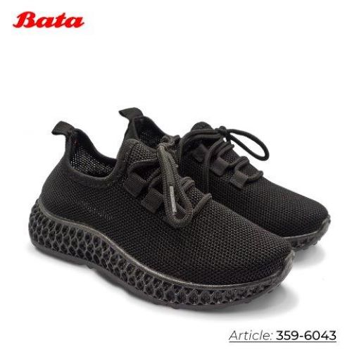 Giày sneaker trẻ em Thương hiệu Bata màu đen 359-6043