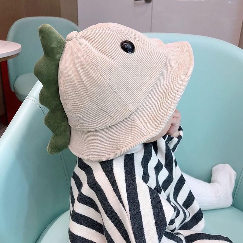 Mũ vành rộng cho bé ️️ Mũ nón rộng vành dễ thương hình con khủng long cho bé trai bé gái siêu mềm mại