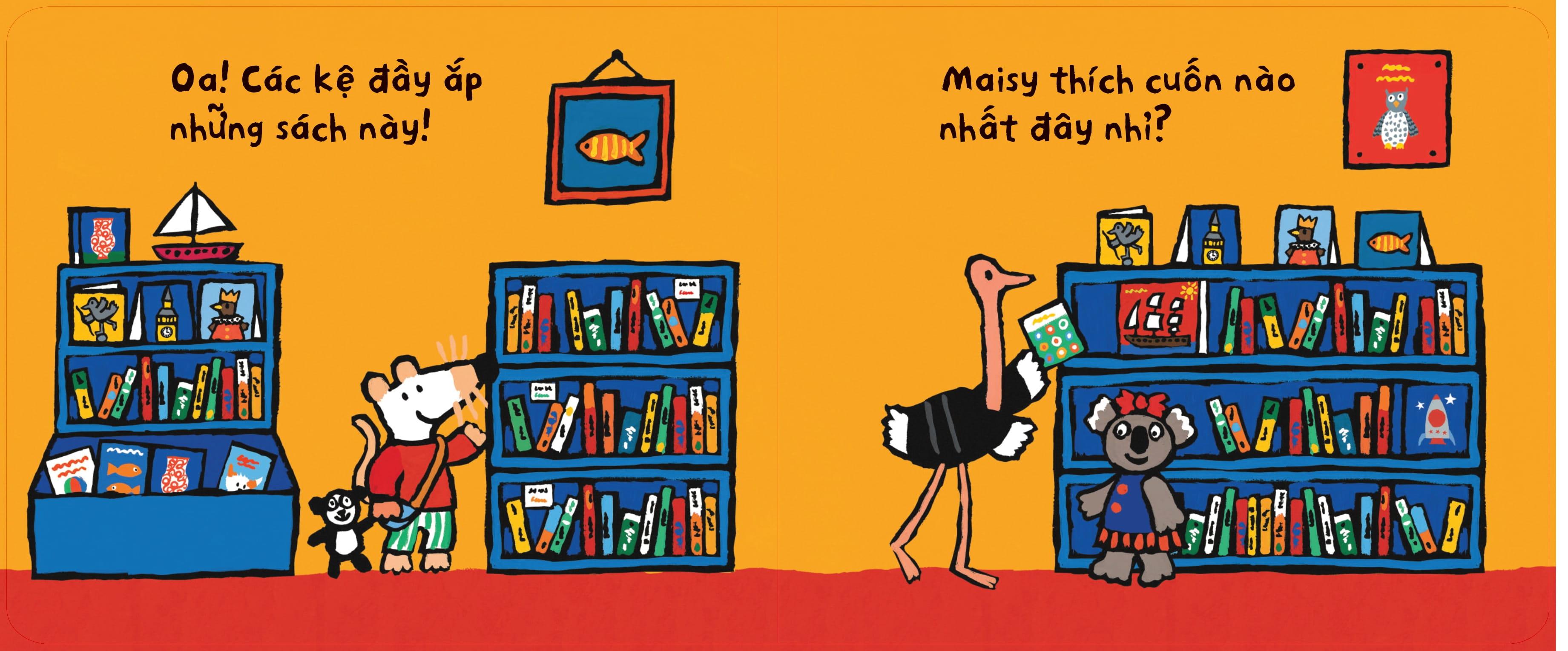 Sách - Trải Nghiệm Đầu Tiên - Maisy Đi Hiệu Sách