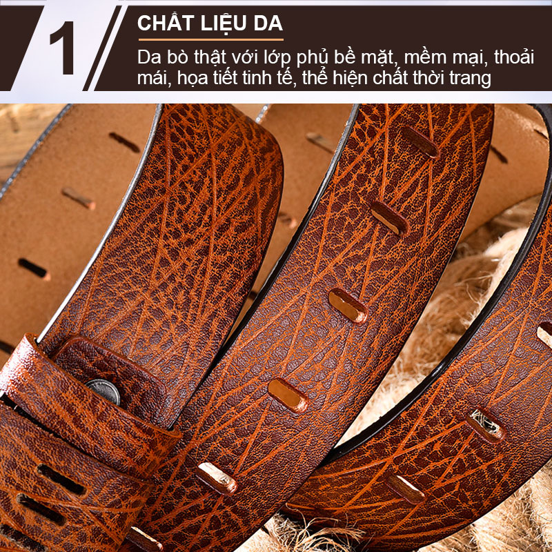 Dây nịt nam, dây thắt lưng nam da bò NIKITA - DL1516