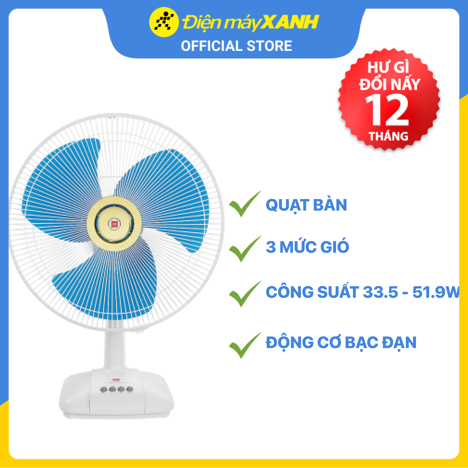 Quạt bàn KDK A40B - Hàng chính hãng