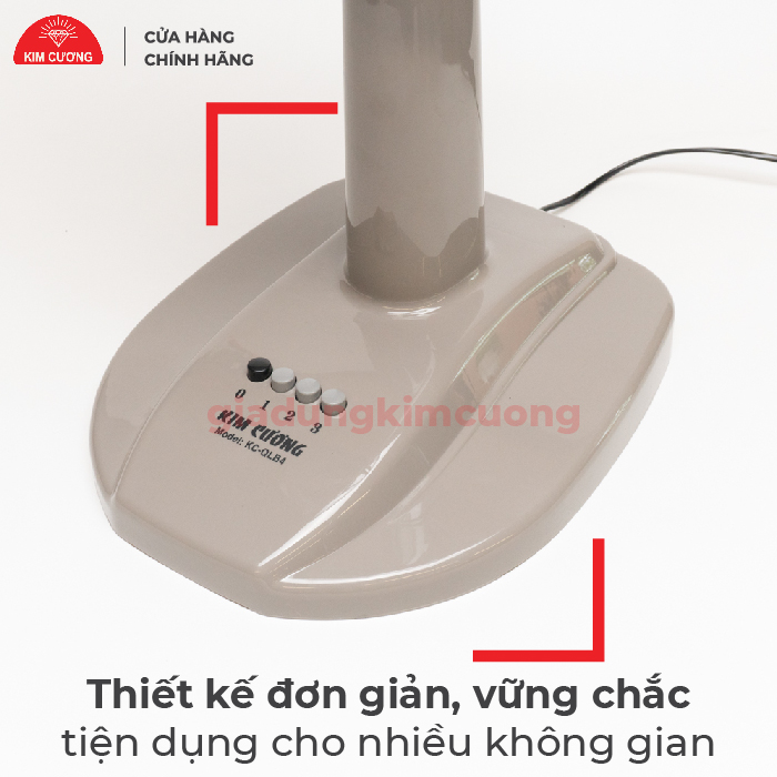 Quạt Lỡ Kim Cương - Quạt Đứng Lỡ B4 Ống Nhựa - Hàng Chính Hãng