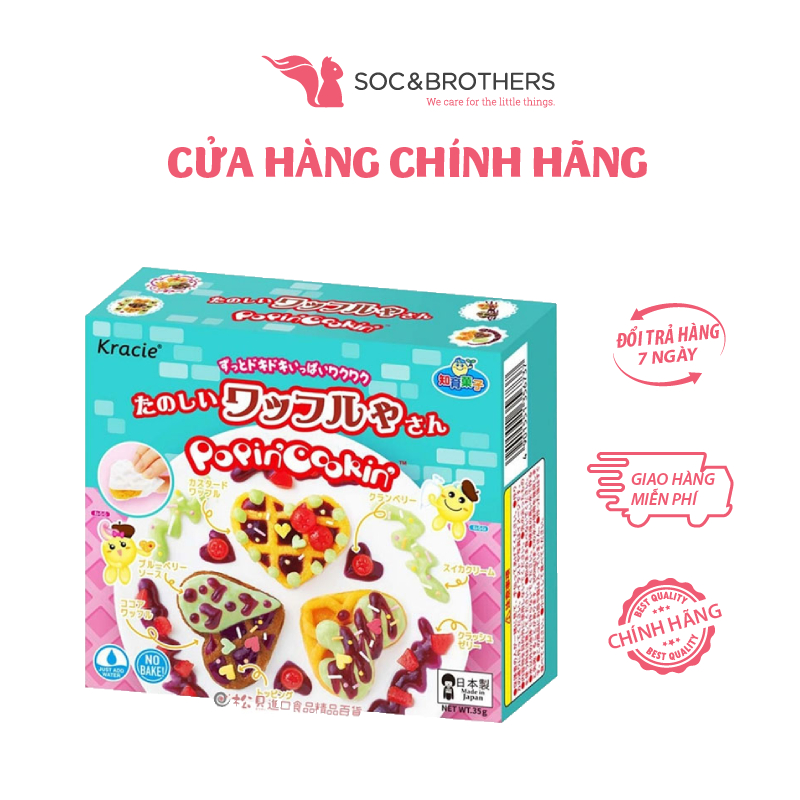 Bánh kếp kẹo sáng tạo Kracie Popin Cookin Tanoshii Waffle 35g