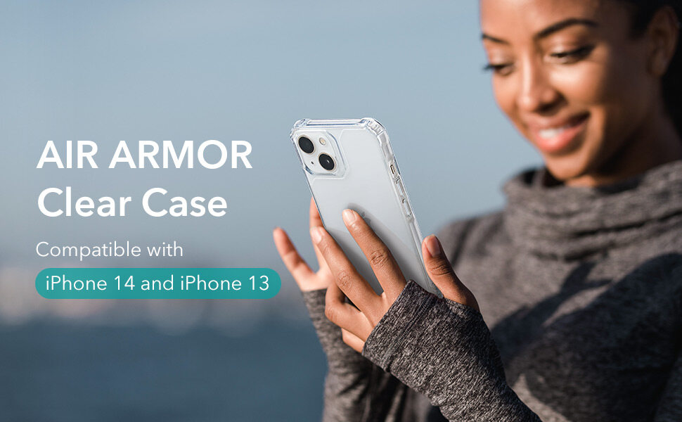 Ốp Lưng ESR Air Armor Clear chống sốc chuẩn quân đội dành cho iPhone 14 / 14 Plus/ 14 Pro / 14 Pro Max - Hàng Chính Hãng