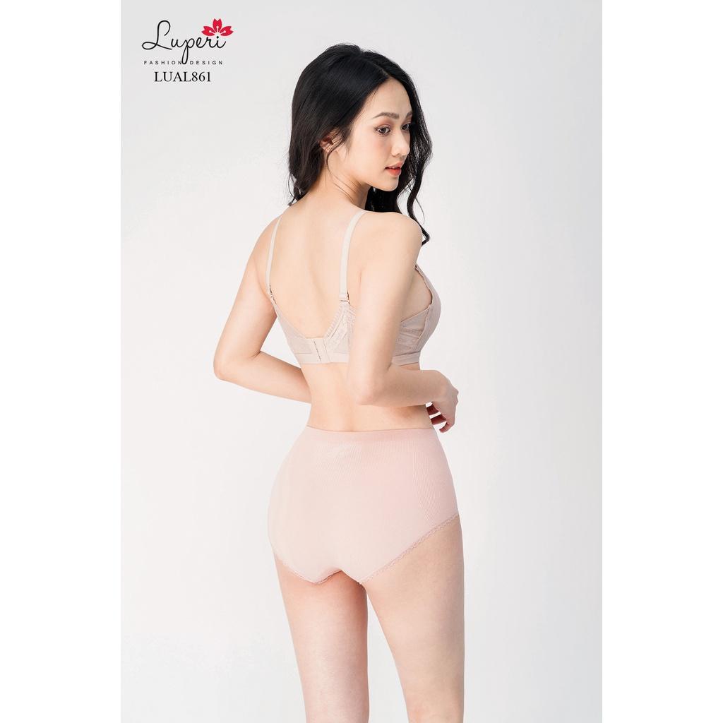 Áo Lót Nâng Ngực Nữ Không Gọng Siêu Nâng LUPERI LUAL861 Viền Quả Đắp Ren, Phù Hợp Cho Nàng Ngực Nhỏ Và Vừa