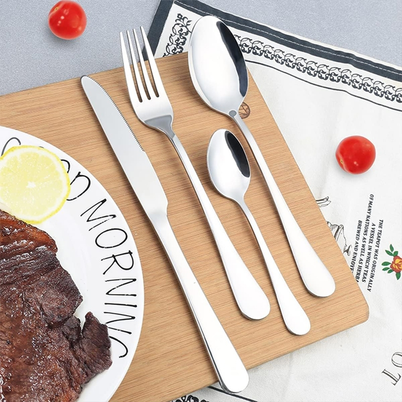 Bộ Dao Dĩa Thìa 24 Món - Bộ Dụng Cụ Ăn Bít Tết Sang Trọng Cao Cấp Kèm Hộp Đựng