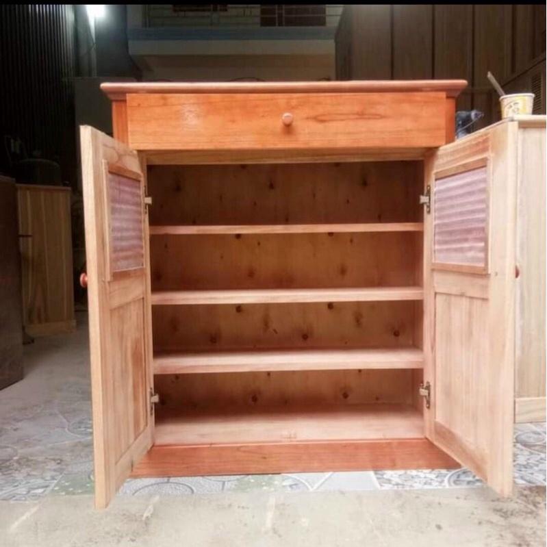 Tủ giày gỗ xoan ta đủ loại 2 cánh , 3 cánh , 4 cánh ( có sẵn)