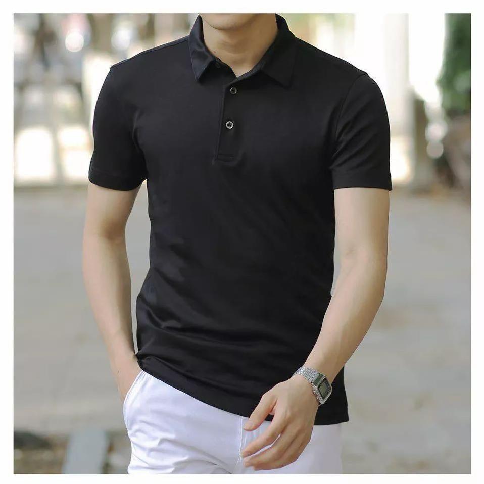 Áo Polo Nam Tay Ngắn, Cổ Bẻ Basic Màu Trơn Cao Cấp, Chất liệu Cotton Cá Sấu Cao Cấp