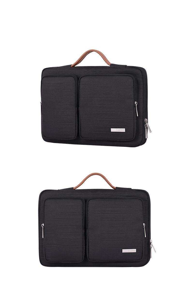 Túi chống sốc/Cặp đựng Laptop, Macbook 13 inch vải Canvas cao cấp chống thấm nước phong cách lịch lãm, thời trang,  nhỏ gọn và tiện dụng