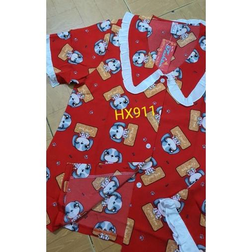 Đồ Bộ Tiểu Thư Pijama Nữ Mặc Nhà Quần Đùi Lụa Thái Cao Cấp Mềm Mịn