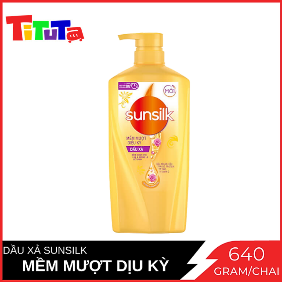 Dầu Xả SUNSILK Mềm Mượt Diệu Kỳ  640g