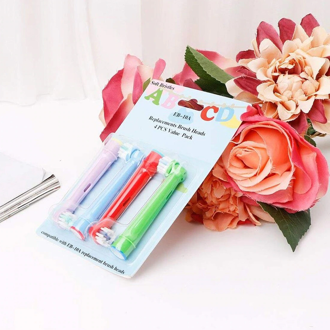 Bộ 4 đầu bàn chải đánh răng điện thay thế cho máy Oral B - Precision,  FlossAction, Gum Care, Sensitive - đánh bật cao răng, răng nhạy cảm, chăm sóc nướu lợi